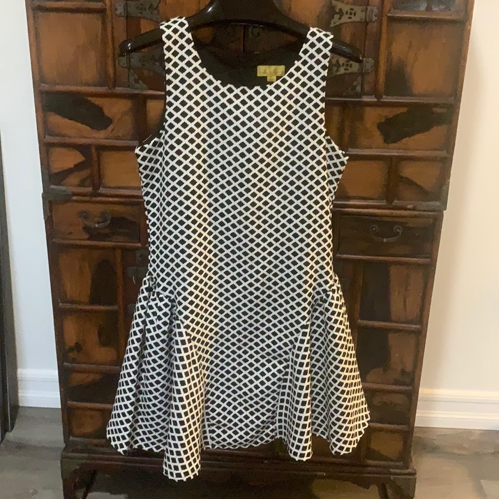 Nicole Miller Black and White Dress